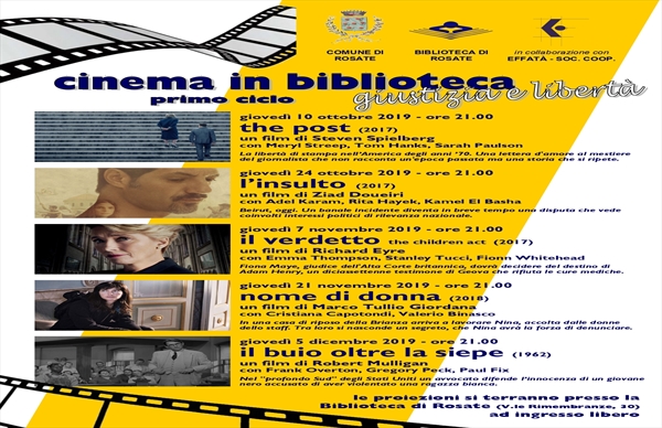 Cinema in biblioteca