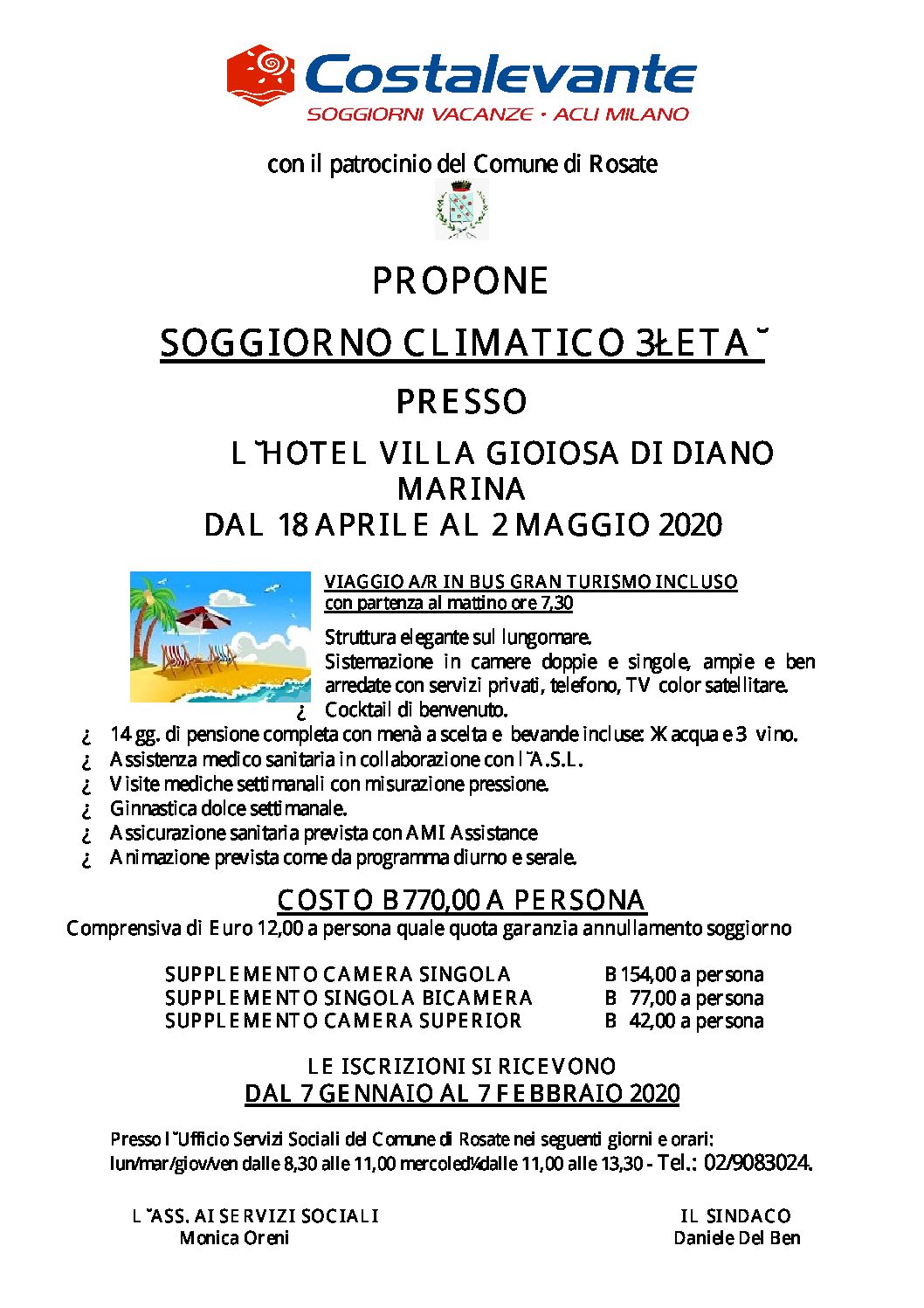 Soggiorno climatico terza età