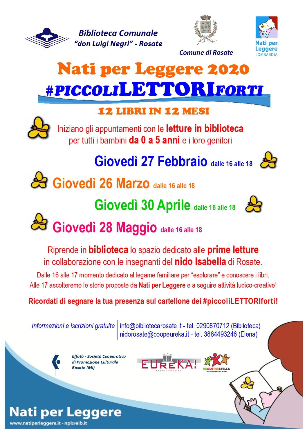 Nati per Leggere 2020  – PICCOLILETTORIFORTI –