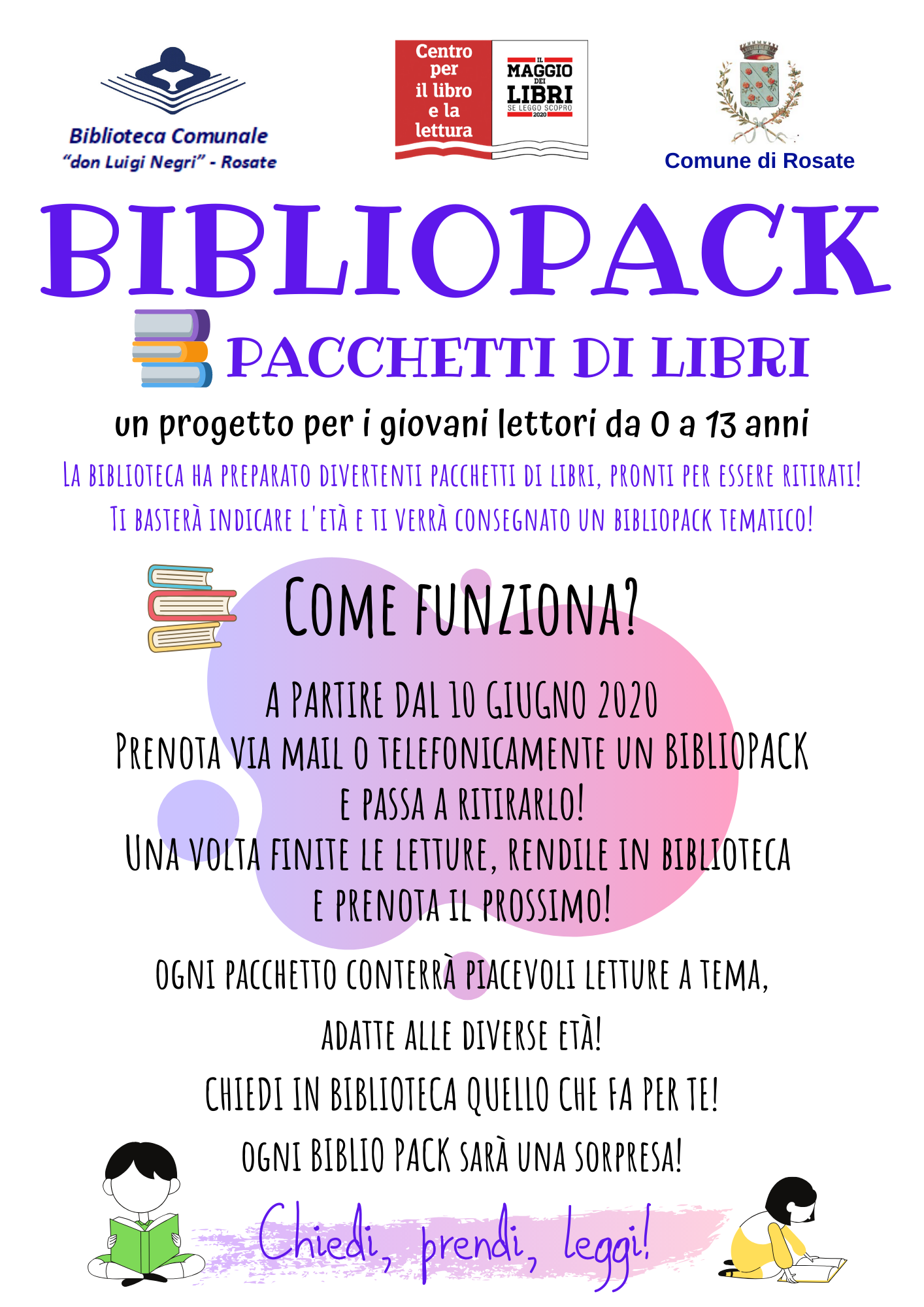 Bibliopack – un progetto per giovani lettori da 0 a 13 anni