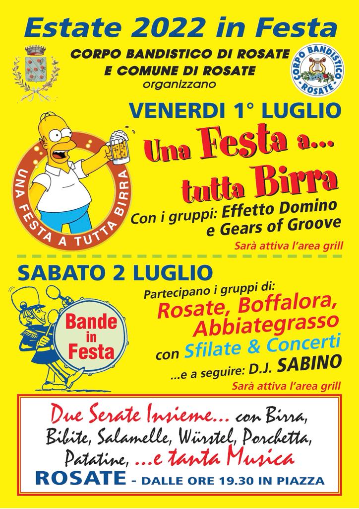 Festa della Birra e Bande in Festa 2022