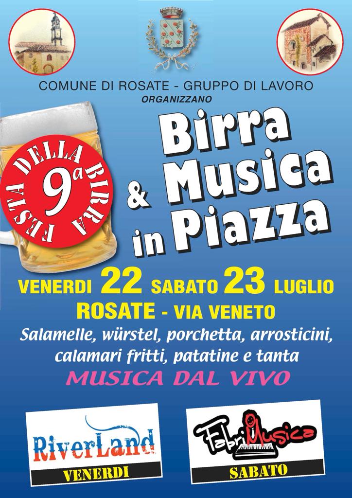 Festa della birra e Musica in Piazza a cura del Gruppo di lavoro