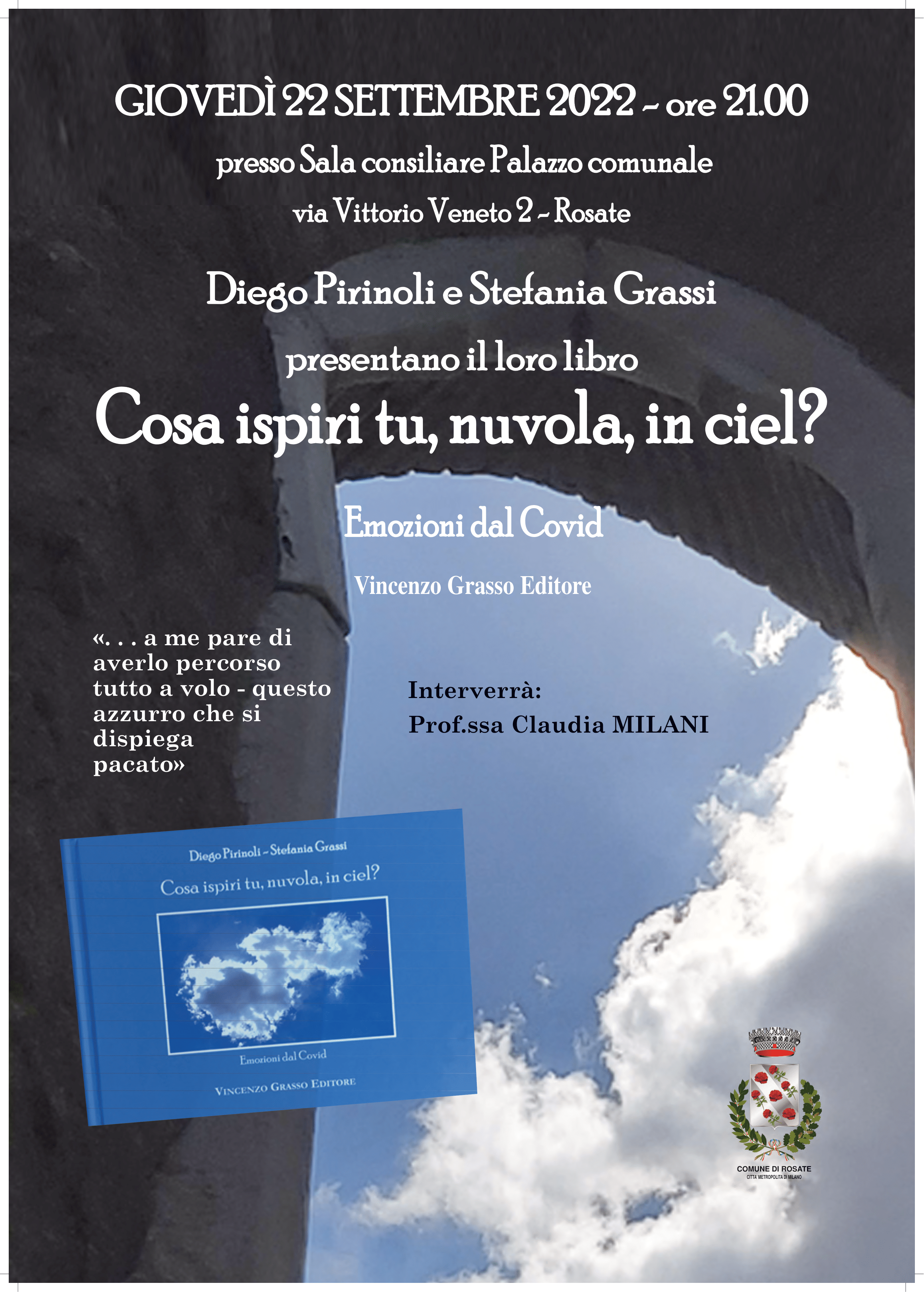 Presentazione del Libro: “Cosa ispiri tu, nuvola, in ciel? Emozioni dal Covid”