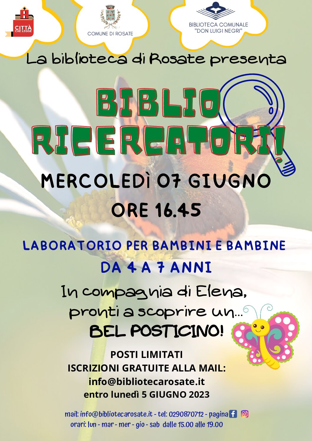 Biblio Ricercatori! Mercoledì 7 giugno 2023