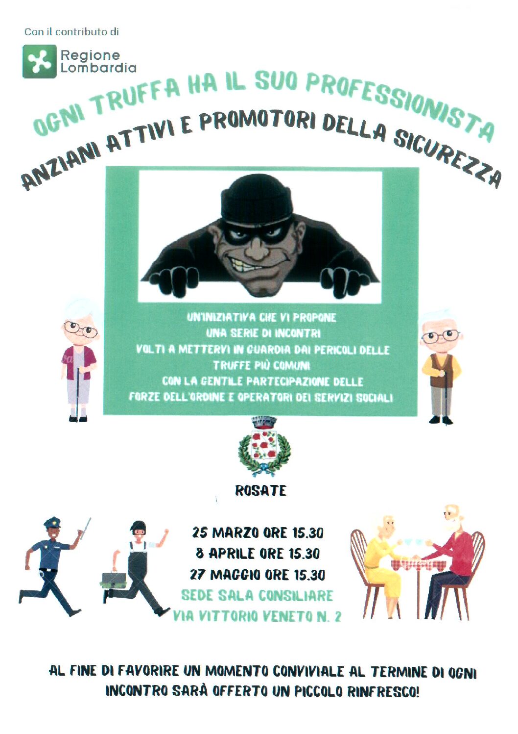 Anziani attivi e promotori della sicurezza – Incontro del 27 maggio 2023 ore 15.30