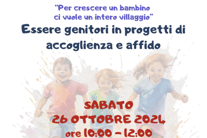 Evento di Sensibilizzazione sull’Affido Familiare – Sabato 26 Ottobre 2024