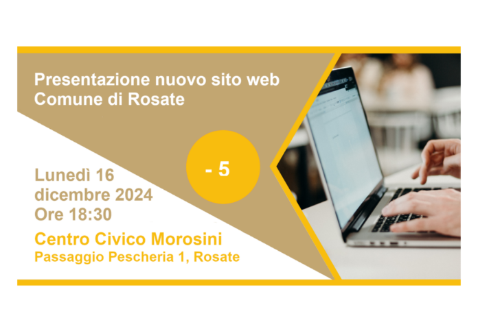 Attivazione del nuovo sito del Comune di Rosate